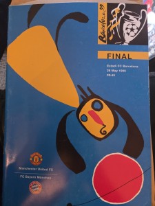 Manchester United V Barcelona Champions League Final 26 May 1999 for sale on Ebay