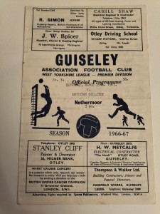 1966/67 Guiseley v Monckton Colliery - West Yorkshire League - 25th Mar 1967 for sale on Ebay