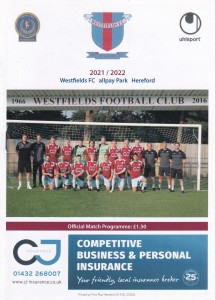 2021/22 WESTFIELDS v THORNBURY TOWN HELLENIC LEAGUE PREMIER DIVISION 15/04/2022 for sale on Ebay
