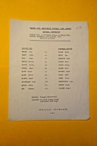 1974/75 CARDIFF CITY RESERVES v TOTTENHAM HOTSPUR RESERVES  Football Combination for sale on Ebay