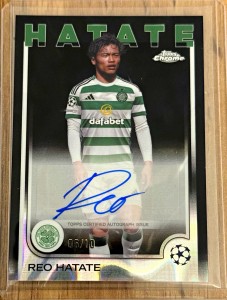 Topps Chrome UCC 2024/25 Reo Hatate Celtic FC Auto /10 for sale on Ebay
