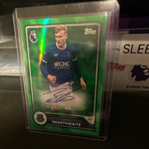 Topps 2026/27 Premier League Jarrad Branthwaite Everton Card /99 for sale on Ebay