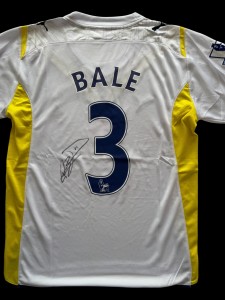 Rare Gareth Bale Signed Tottenham Hotspurs Football Shirt for sale on Ebay