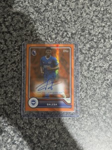 Topps Premier League Flagship 26-27 Carlos Baleba Autograph /25 Brighton for sale on Ebay