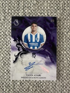 Topps Royalty Premier League 2026 Yasin Atari Auto /3 Rookie Card Brighton for sale on Ebay