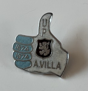 Rare Aston Villa Football Enamel Pin Badge AEW Thumb 1874-1974  for sale on Ebay