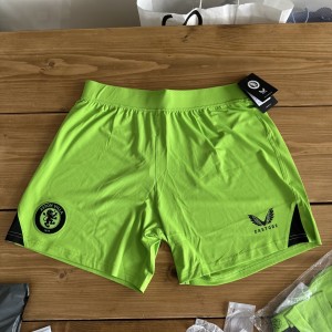 Aston Villa Away  goalkeeper Shorts Green Womens (L -14) Castore BNWT AVFC uk for sale on Ebay