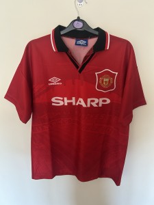 Manchester United 1994/96 Home Shirt.  CANTONA 7 for sale on Ebay