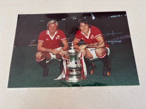 Pearson Greenhoff Signed Manchester United Photo Man Utd Autograph COA for sale on Ebay