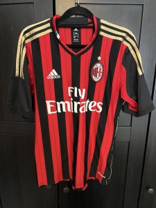 AC Milan FC 2013/14 Home Shirt Adidas Mens Small for sale on Ebay