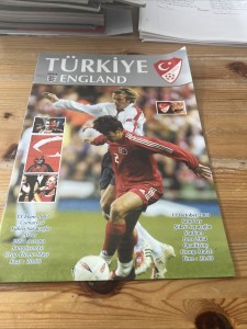 Turkey v England 11/10/03 Euro 04 Qualifier Programme for sale on Ebay
