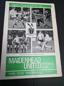 Maidenhead United v Chesham United~Hitachi Cup 2nd Round Rep 1977/78 (NLiYB) F/P for sale on Ebay