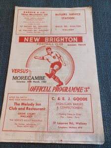New Brighton V Morecambe 20/3/1965 for sale on Ebay