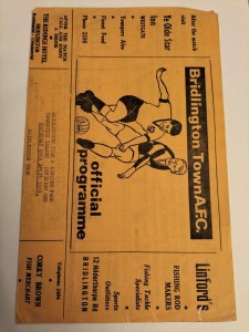 1968/69 Bridlington Town v Kiveton Park s/s Yorkshire League programme 26th Apr for sale on Ebay