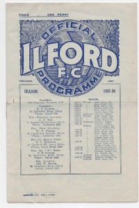1937/38 Isthmian League - ILFORD v. DULWICH HAMLET for sale on Ebay