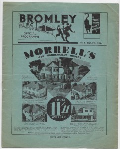 1934/35 Athenian League - BROMLEY v. ENFIELD for sale on Ebay