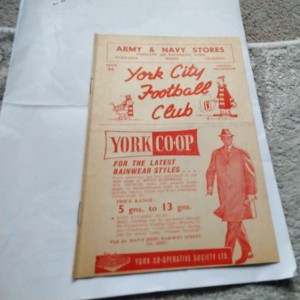 York City v Barrow Football Programme 8/12/1962. for sale on Ebay