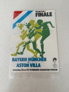 Aston Villa Bayern Munich Original 1982 European Cup Final Programme VERY RARE for sale on Ebay