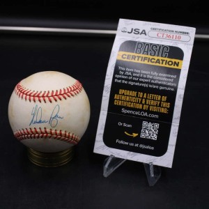 Nolan Ryan Signed Rawlings OAL Baseball Rangers Autograph JSA COA D15344 for sale on Ebay