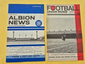 18/1/67 West Bromwich Albion v West Ham United Football Programme; League Cup SF for sale on Ebay