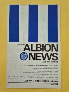 31/01/68 West Bromwich Albion v Colchester Utd Football Programme; FA Cup 3rd for sale on Ebay