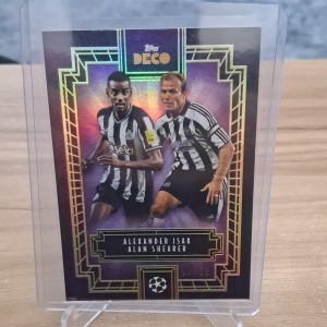 topps uefa champions league topps deco 2023 Isak/Shearer newcastle /25 for sale on Ebay