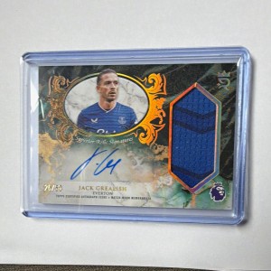 Topps Royalty Premier League 2026 Everton Jack Grealish SRS-JG Auto Relic /50 for sale on Ebay