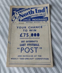 Preston North End v Tottenham Hotspur Div. 1 Programme 10/12/60 Double Season for sale on Ebay