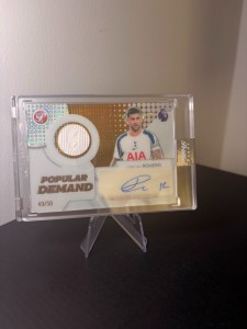 Topps Pristine Popular Demand Cristian Romero Patch Auto Relic /50 Tottenham Ho for sale on Ebay