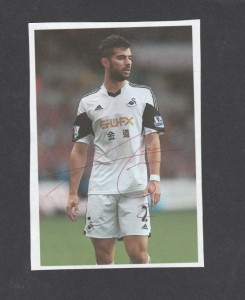 Jordi Amat [Swansea City] Signed Colour Picture for sale on Ebay