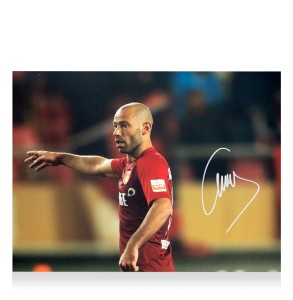 Javier Mascherano Signed Hebei China Fortune Photo with COA for sale on Ebay