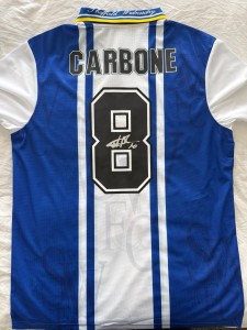 Signed Benito Carbone Sheffield Wednesday Shirt Proof for sale on Ebay