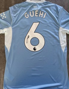 Signed Marc Guehi Manchester City 26/27 Home Shirt Proof England for sale on Ebay