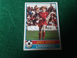 JOEY JONES - LIVERPOOL Hand Signed Topps 76/77 Football Trading Card  for sale on Ebay