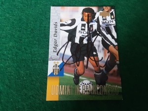 EDGAR DAVIDS - JUVENTUS Hand Signed Upper Deck Football Trading Card for sale on Ebay