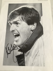 Kenny Dalglish Signed Page Liverpool Football  Original Autograph  for sale on Ebay