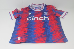 Macron Crystal Palace FC Kids Home Football Shirt 2022/23 Size XXS (1013) * for sale on Ebay