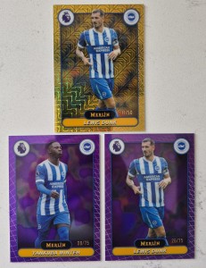 Lewis Dunk /50 & /75 Yankuba Minteh /75 - Brighton - 2025-26 Merlin Chrome EPL for sale on Ebay