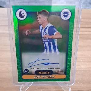 topps merlin premier league 2026 tom watson brighton RC auto /99 for sale on Ebay