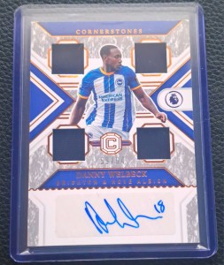 Panini Chronicles PL Danny Welbeck Brighton Cornerstones C-DW Patch Auto /64 for sale on Ebay