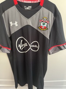 Under Armour Southampton FC Away Shirt Adult M Black Short Sleeve Football Top for sale on Ebay