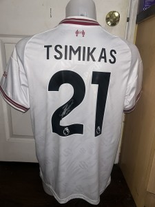 SALE NR Kostas Tsimikas signed Liverpool 2026/27 away shirt *private signing*COA for sale on Ebay