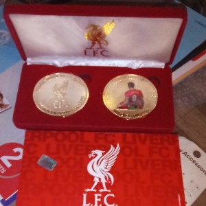 Liverpool FC Steven Gerrard Commemorative Coins for sale on Ebay