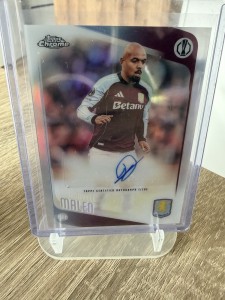 Donyell Malen topps UCC Chrome Auto 2025/2026 Aston Villa for sale on Ebay