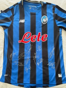 Signed Atalanta Squad 25/26 Home Shirt Proof Italy for sale on Ebay