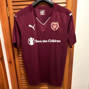 Heart of Midlothian Home Football Shirt  M Maroon Short hearts fc medium for sale on Ebay