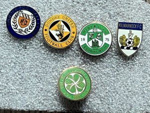 x5 SCOTISH CLUB PIN BADGES for sale on Ebay