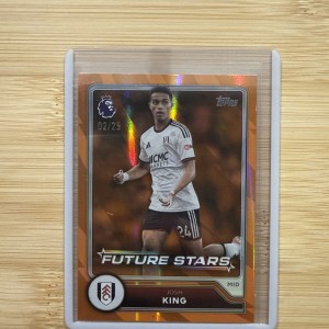 Topps Premier League 2026/27 Josh King Fulham Future Stars Orange 02/25 #12 for sale on Ebay