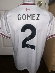 SALE NR Joe Gomez signed Liverpool 2026/27 away shirt *private signing* COA for sale on Ebay