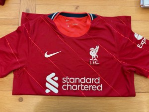 Nike Liverpool FC Home Red Dri-FIT Shirt Short Sleeve Size M No.96 for sale on Ebay